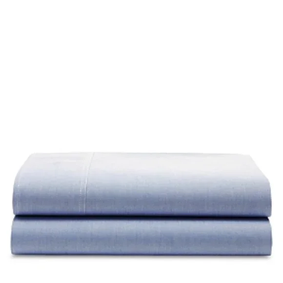 Ralph Lauren Organic Oxford Solid Queen Flat Sheet